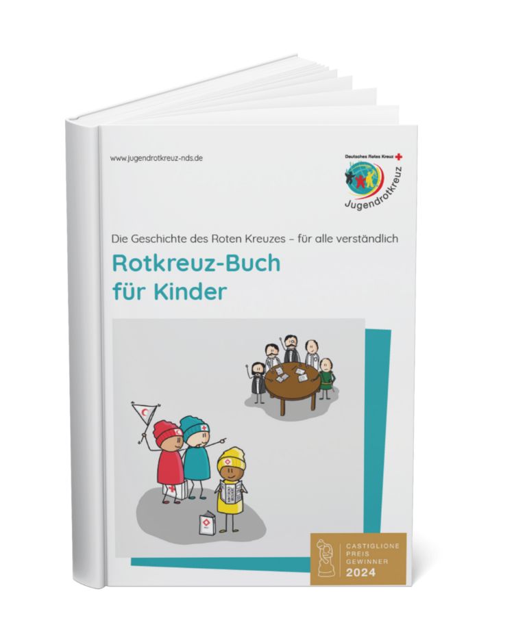 Rotkreuz-Buch Teil 1 Der erste Teil des Rotkreuz-Buchs mit einem Siegel des Castiglione-Preis.