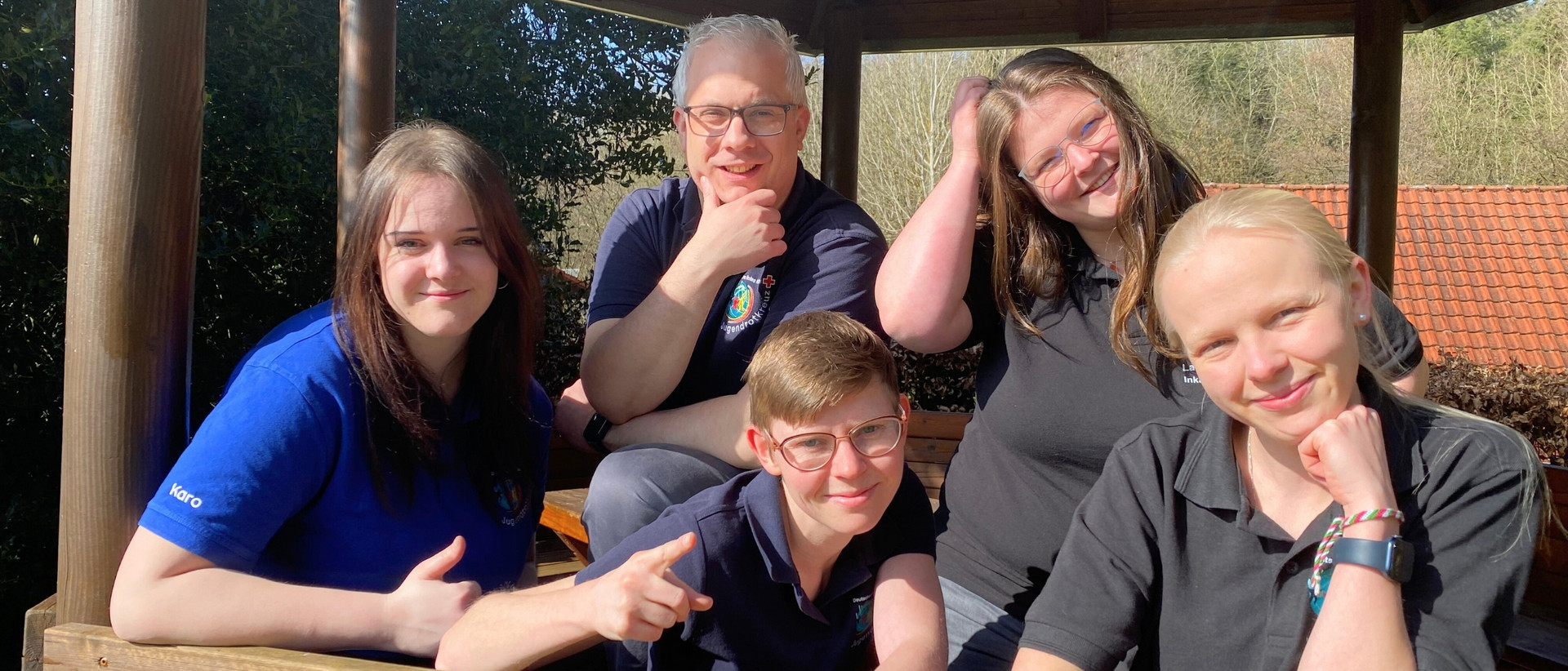 Die JRK-Landesleitung auf einem Gruppenbild.