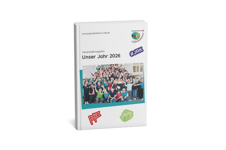 Jahresüberblick 2026 - Screenshot Unser Jahr Der Veranstaltungsplan des Jugendrotkreuz Niedersachsen "Unser Jahr 2026"